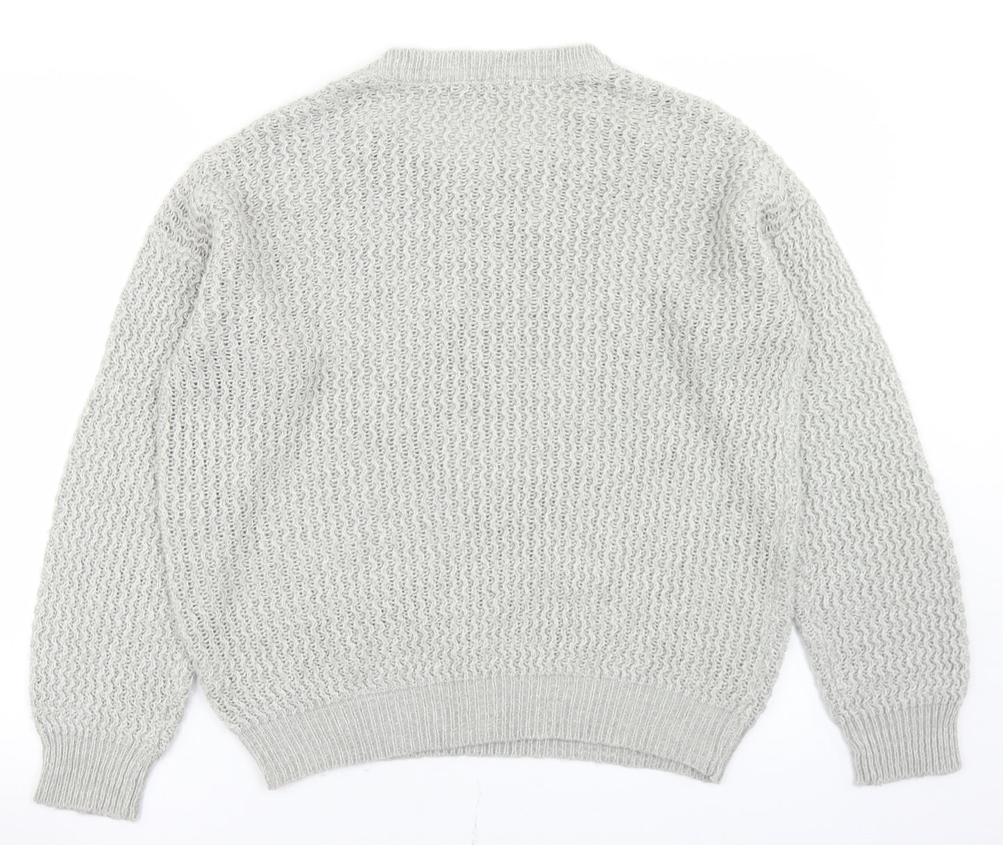 Atmosphere Womens Grey Round Neck  Acrylic Pullover Jumper Size 14