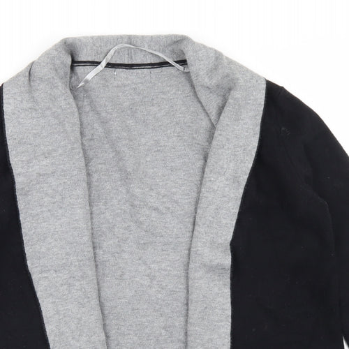 Primark Womens Black Collared  Cotton Cardigan Jumper Size 2XS