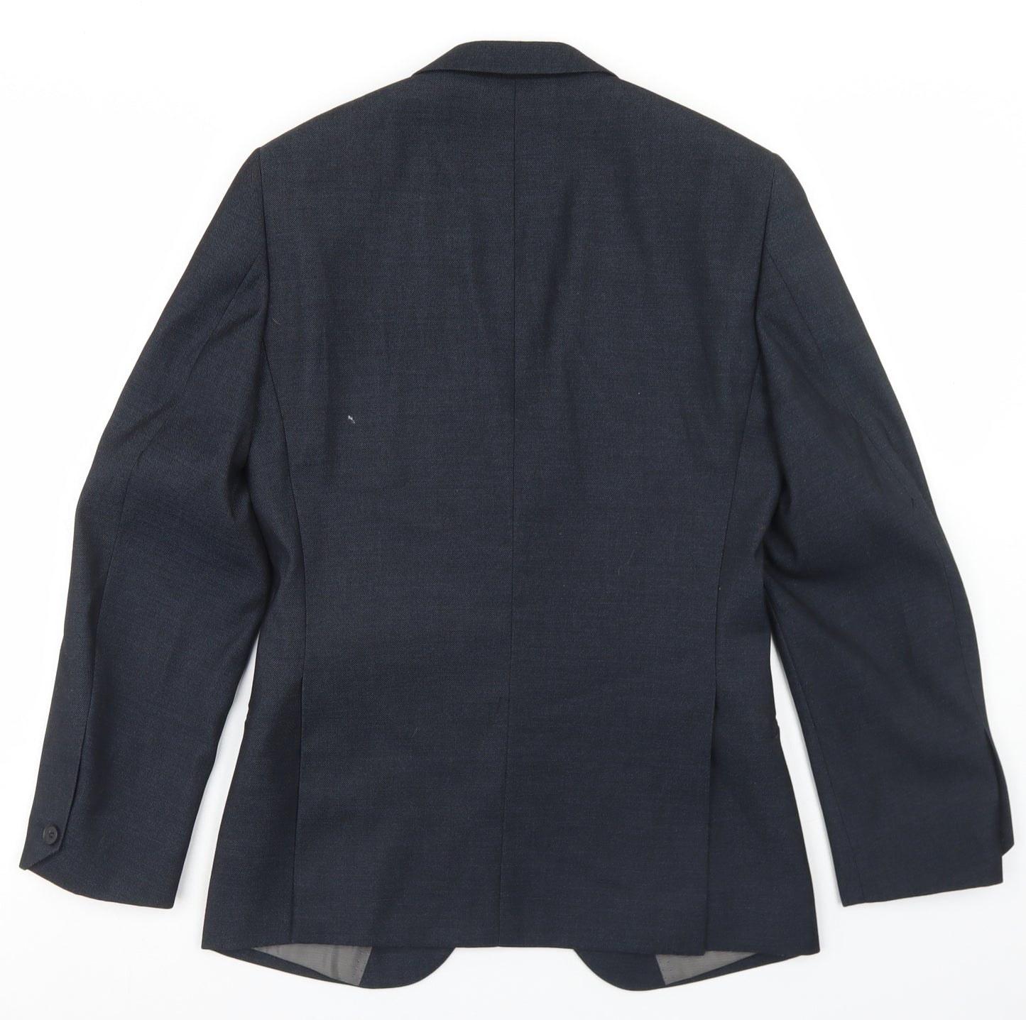 OneSix5ive Mens Blue  Polyester Jacket Blazer Size 34