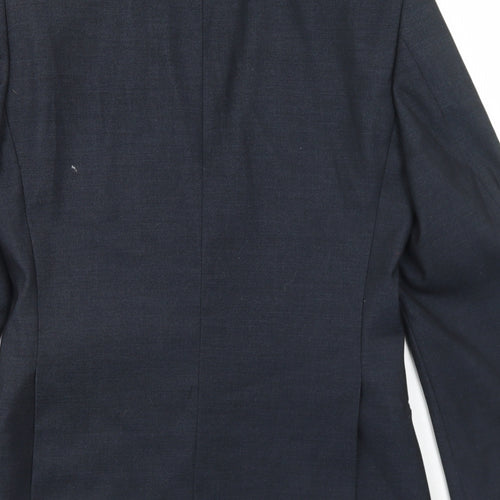 OneSix5ive Mens Blue  Polyester Jacket Blazer Size 34