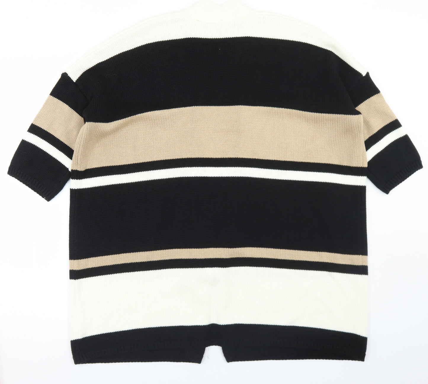 Masai Womens Multicoloured Round Neck Striped Acrylic Cardigan Jumper Size XS
