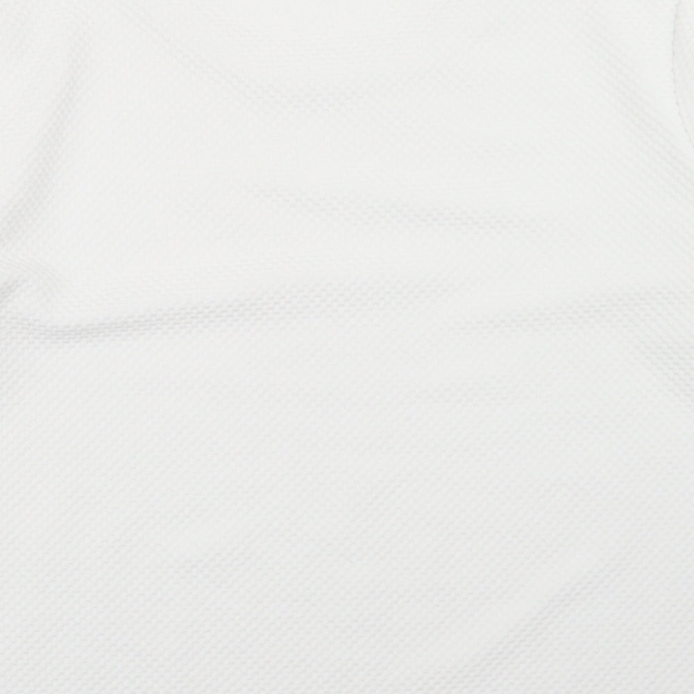 Olsen Womens White  Polyester Basic T-Shirt Size 12 Round Neck