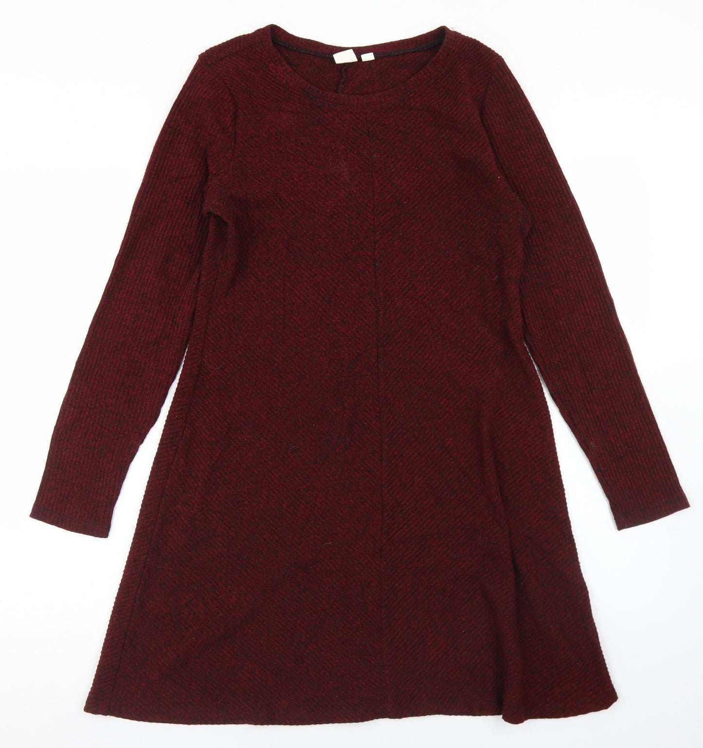 Gap Womens Purple  Polyester Fit & Flare  Size M  Crew Neck
