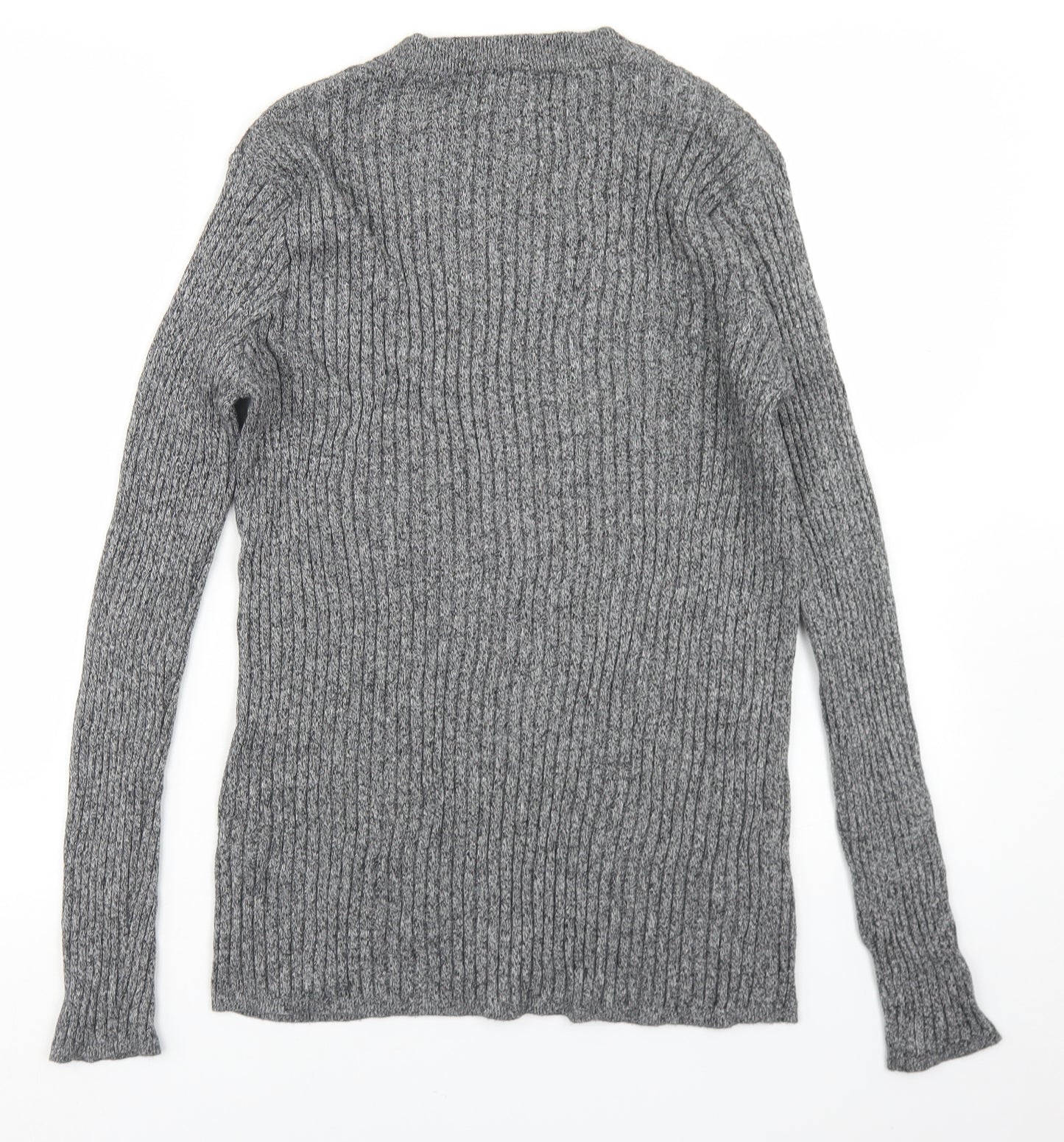 Cedar Wood State Mens Grey Crew Neck  Cotton Pullover Jumper Size L