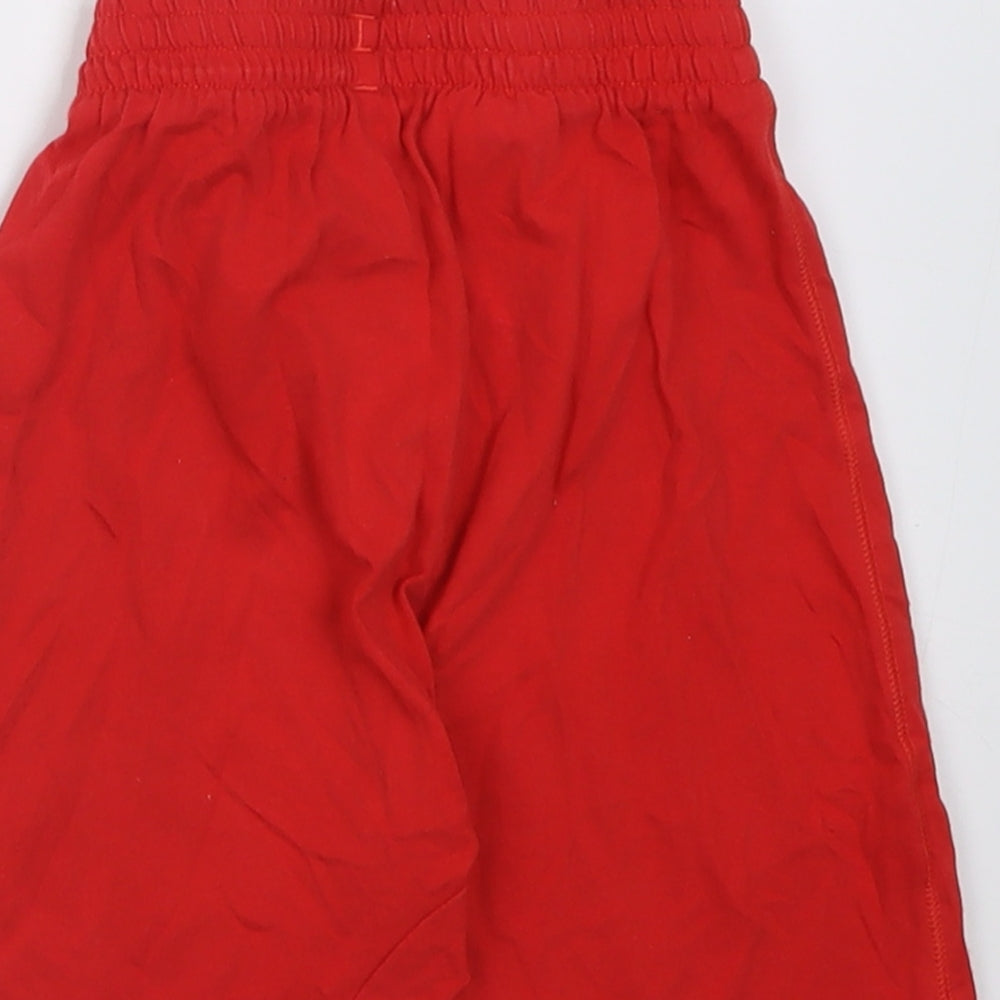 adidas Boys Red  Cotton Bermuda Shorts Size 2-3 Years  Regular