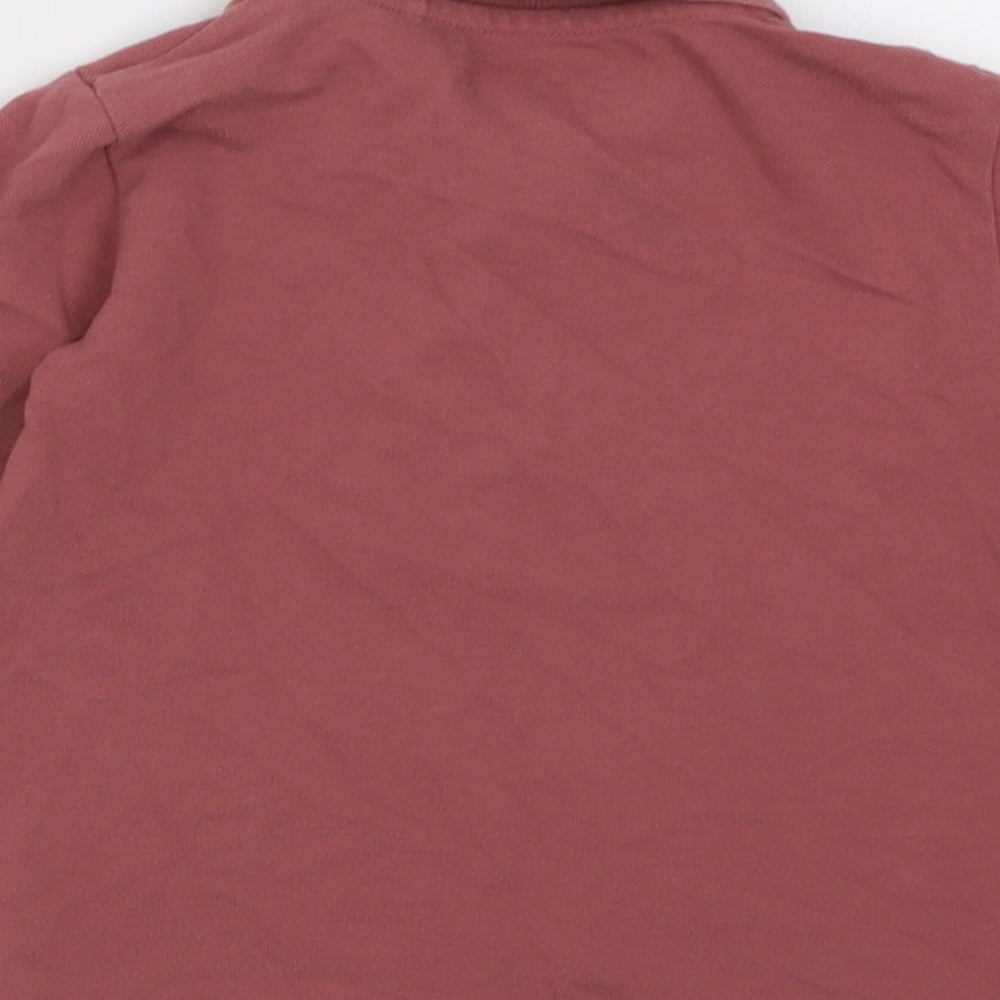 NEXT Boys Brown  Cotton Basic Polo Size 2-3 Years Collared Button