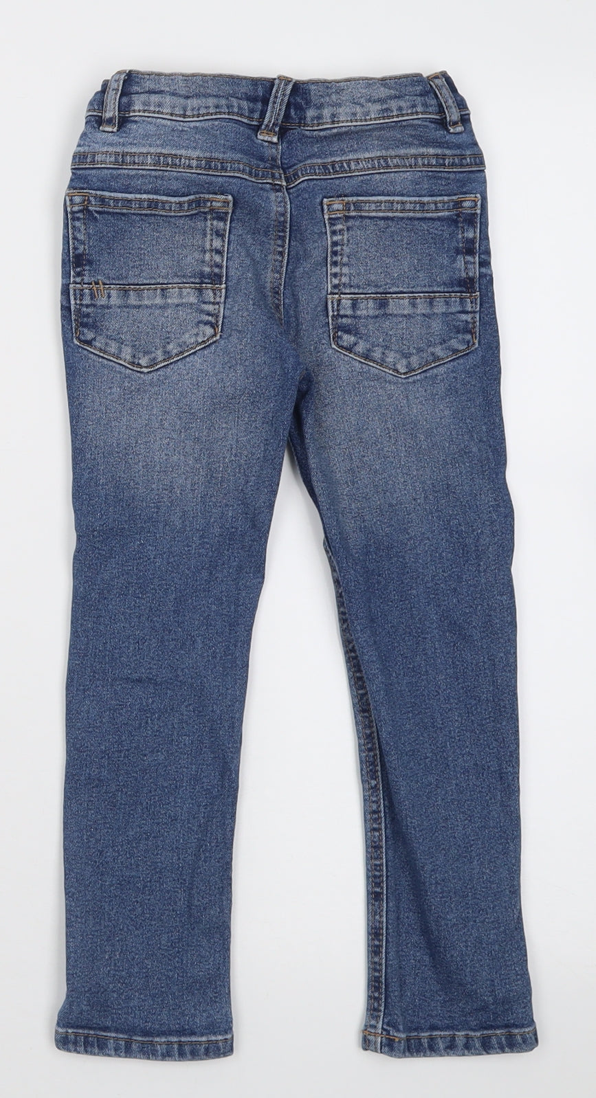 NEXT Girls Blue  Cotton Straight Jeans Size 3-4 Years  Regular Button