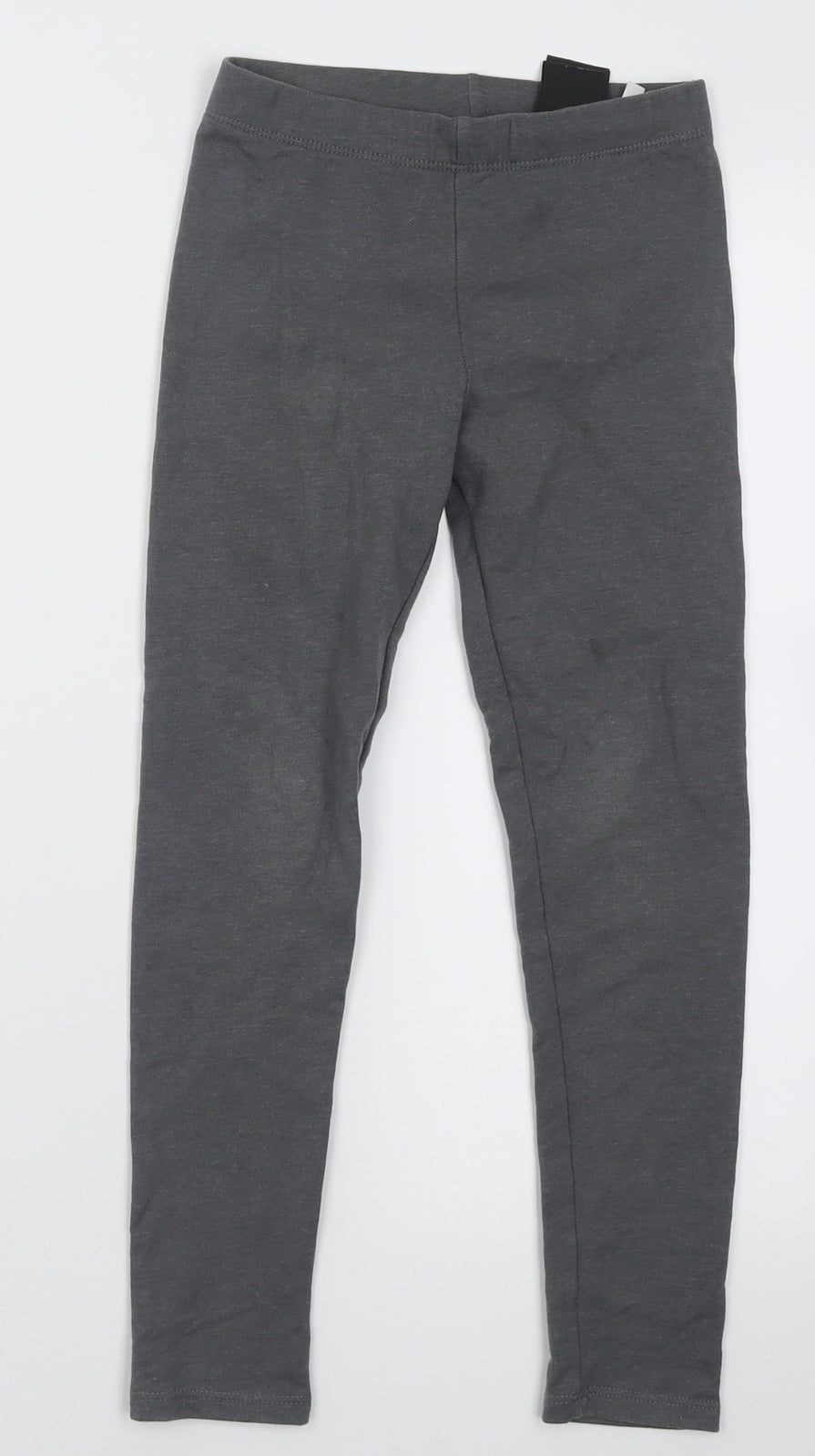 H&M Girls Grey  Cotton Capri Trousers Size 8-9 Years  Regular Pullover - Thick material