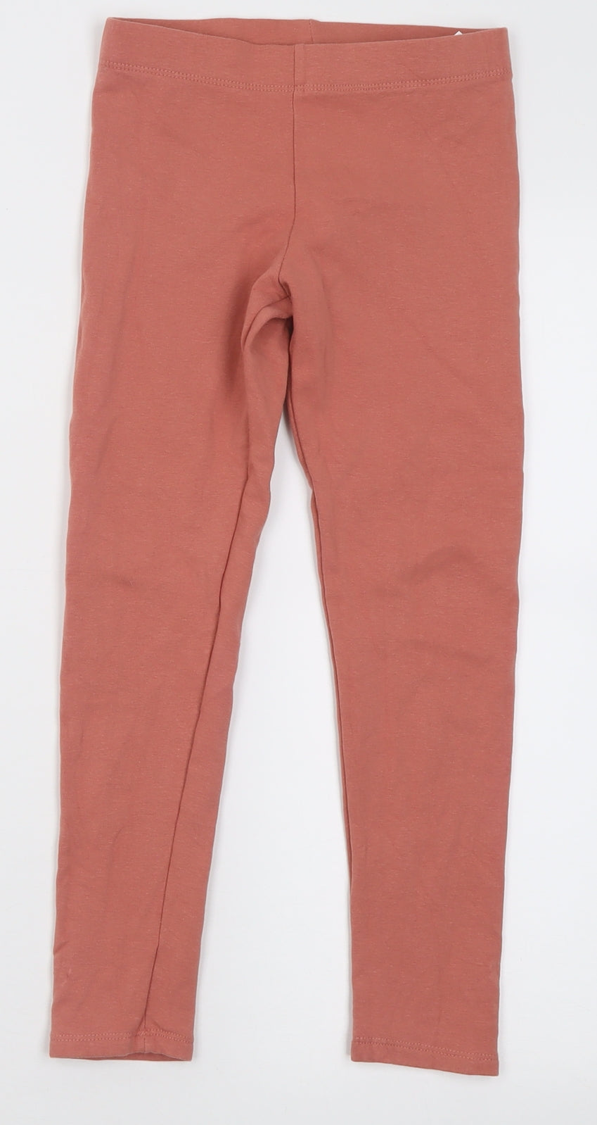 H&M Girls Orange  Cotton Capri Trousers Size 8-9 Years  Regular Pullover - Thick material