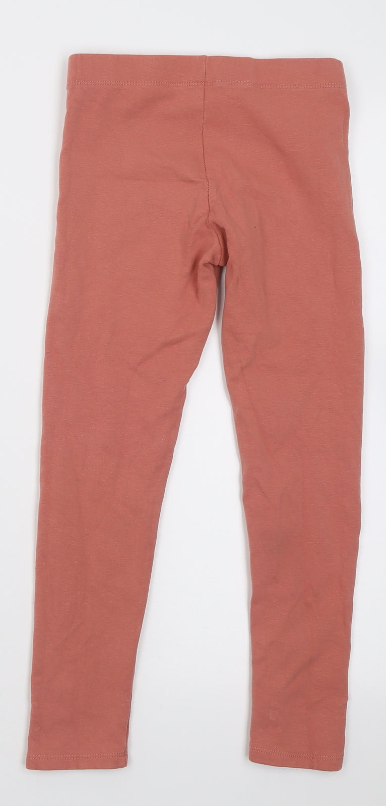 H&M Girls Orange  Cotton Capri Trousers Size 8-9 Years  Regular Pullover - Thick material