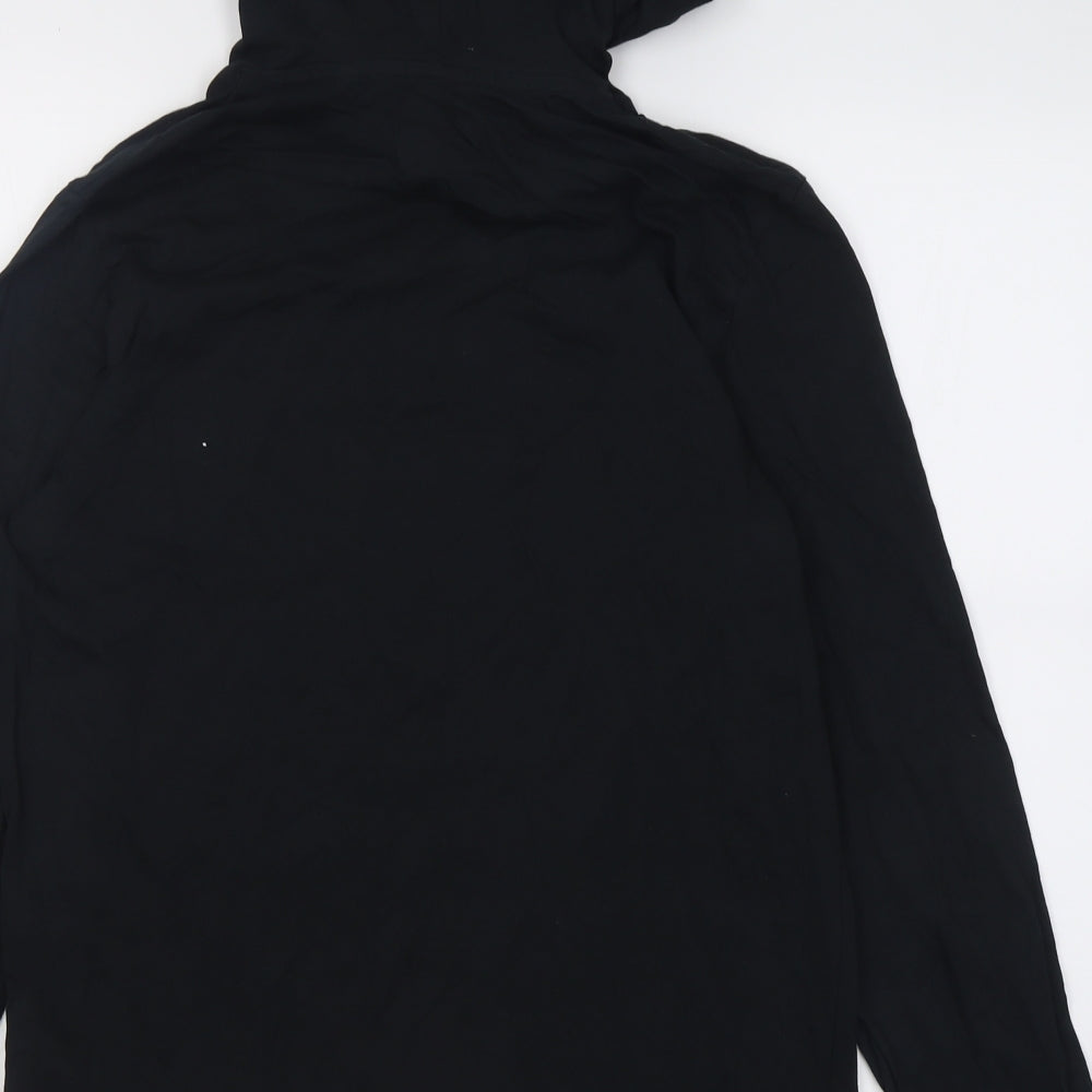 JACK & JONES Mens Black  Cotton Pullover Hoodie Size M