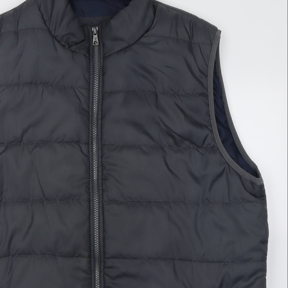 James pringle Mens Grey   Gilet Jacket Size XL  Zip