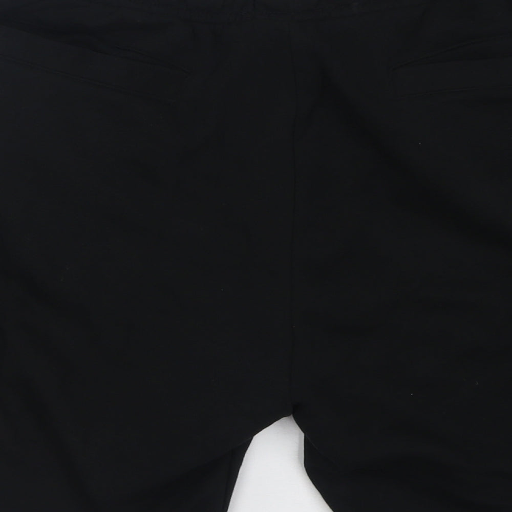 Brave Soul Mens Black  Cotton Cargo Shorts Size M L7 in Regular Tie