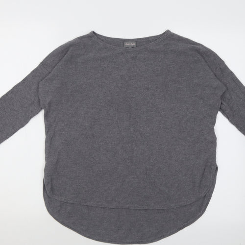 Phase Eight Womens Grey Crew Neck  Viscose Pullover Jumper Size S