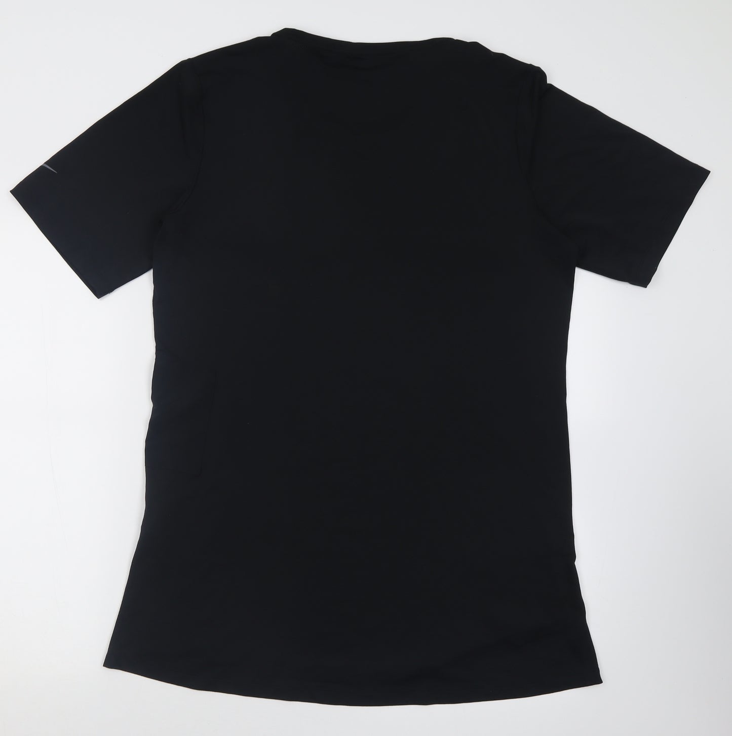 Nike Mens Black  Polyester Basic T-Shirt Size L Crew Neck Pullover