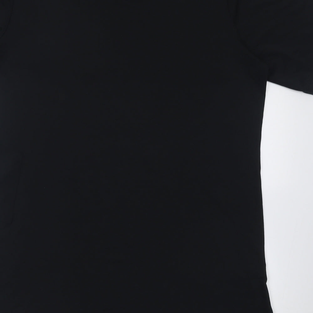 Nike Mens Black  Polyester Basic T-Shirt Size L Crew Neck Pullover