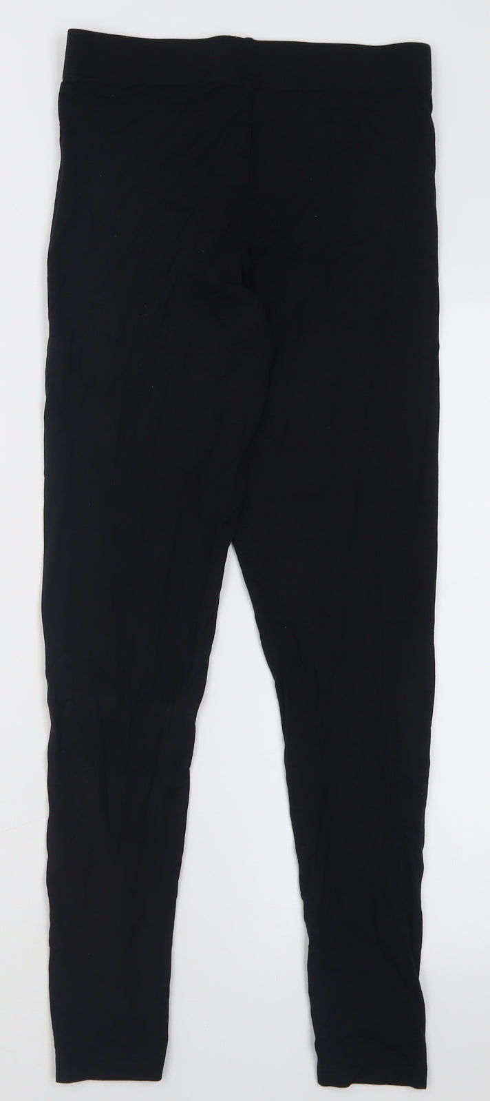 sainsburys Womens Black  Cotton Capri Trousers Size 10 L28 in Regular
