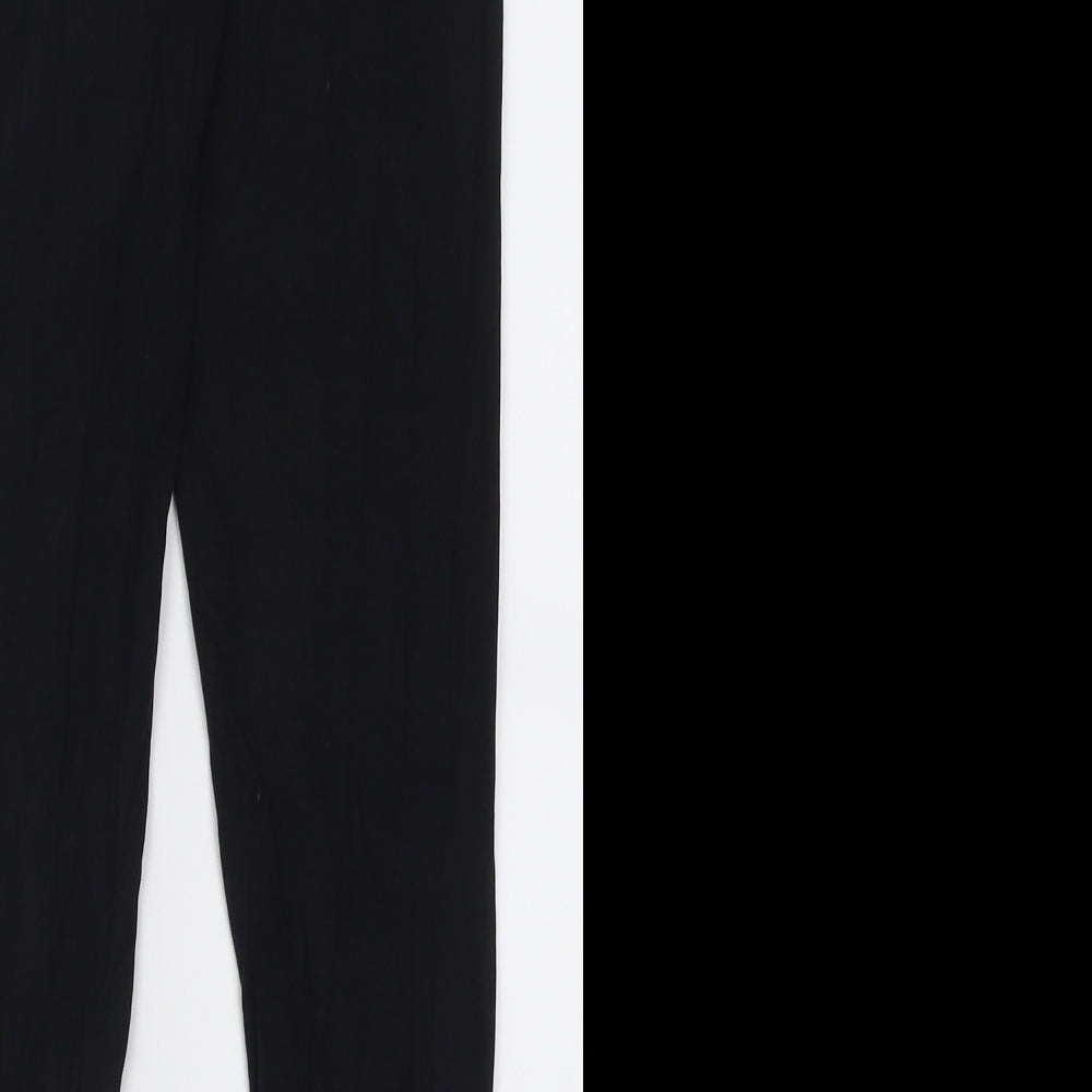 sainsburys Womens Black  Cotton Capri Trousers Size 10 L28 in Regular