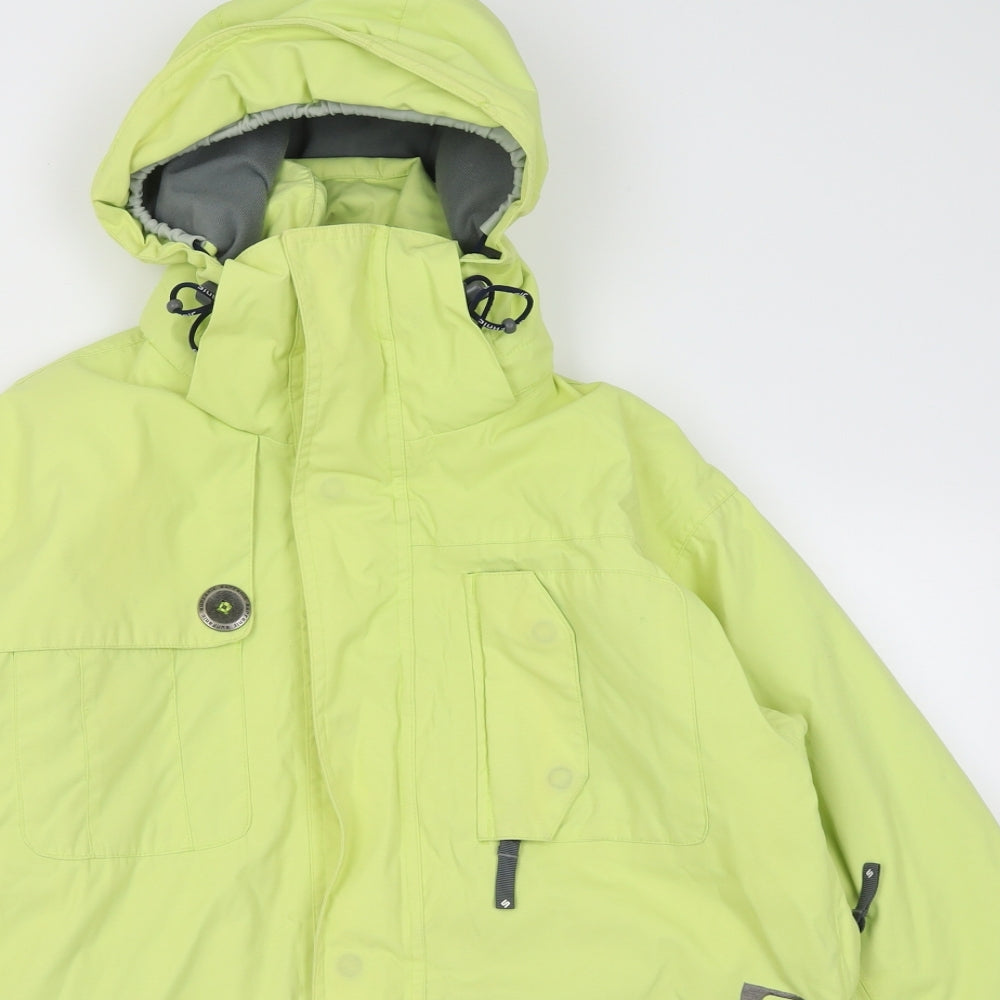 Surfanic Mens Yellow   Overcoat Coat Size S  Zip