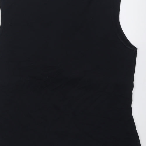 Oasis Womens Black  Polyamide Basic Tank Size 14 V-Neck