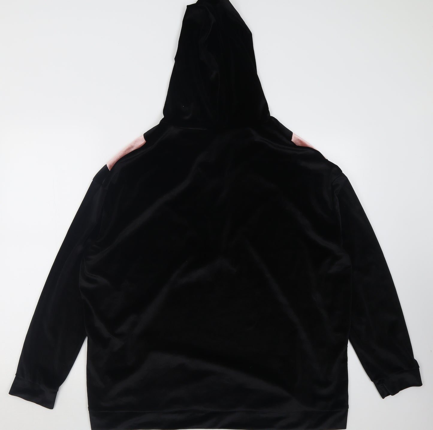 Select Womens Black  Polyester Pullover Hoodie Size L  Zip