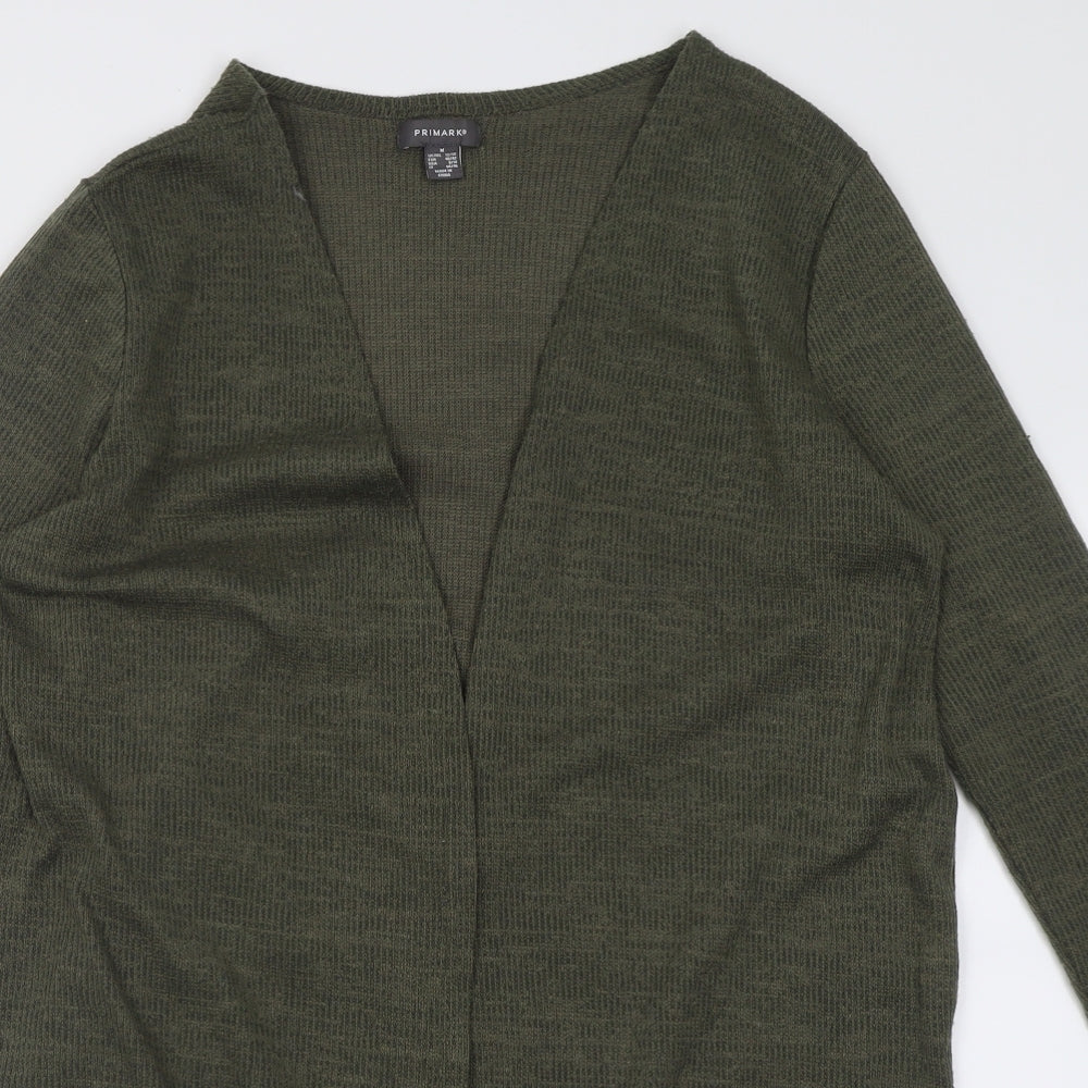 Primark Womens Green V-Neck  Polyester Cardigan Jumper Size M