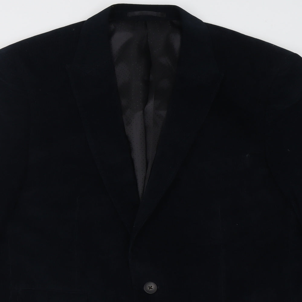 Debenhams Mens Blue  Cotton 3 Piece Blazer Size L