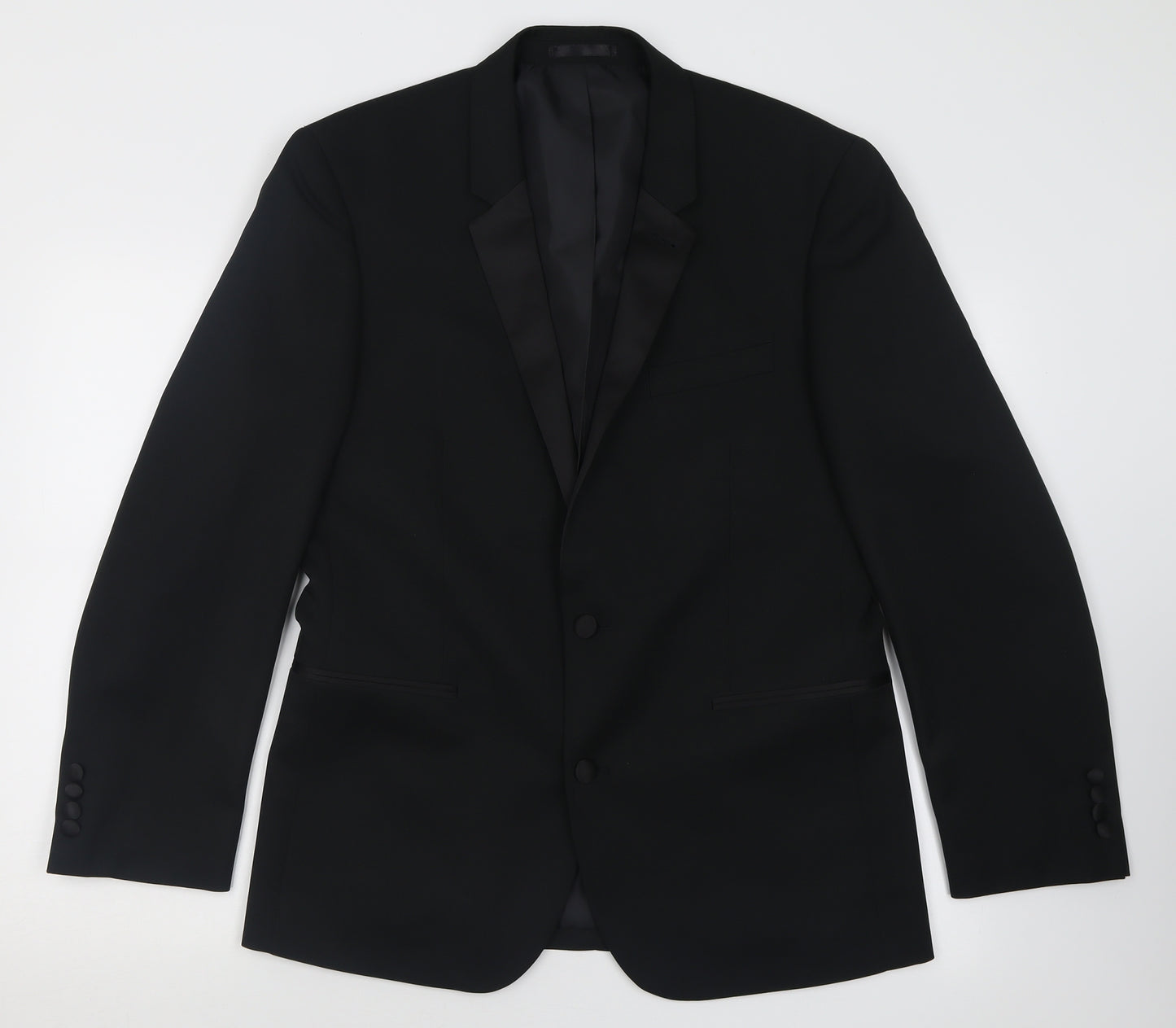 Taylor & Wright Mens Black  Polyester Jacket Blazer Size 40