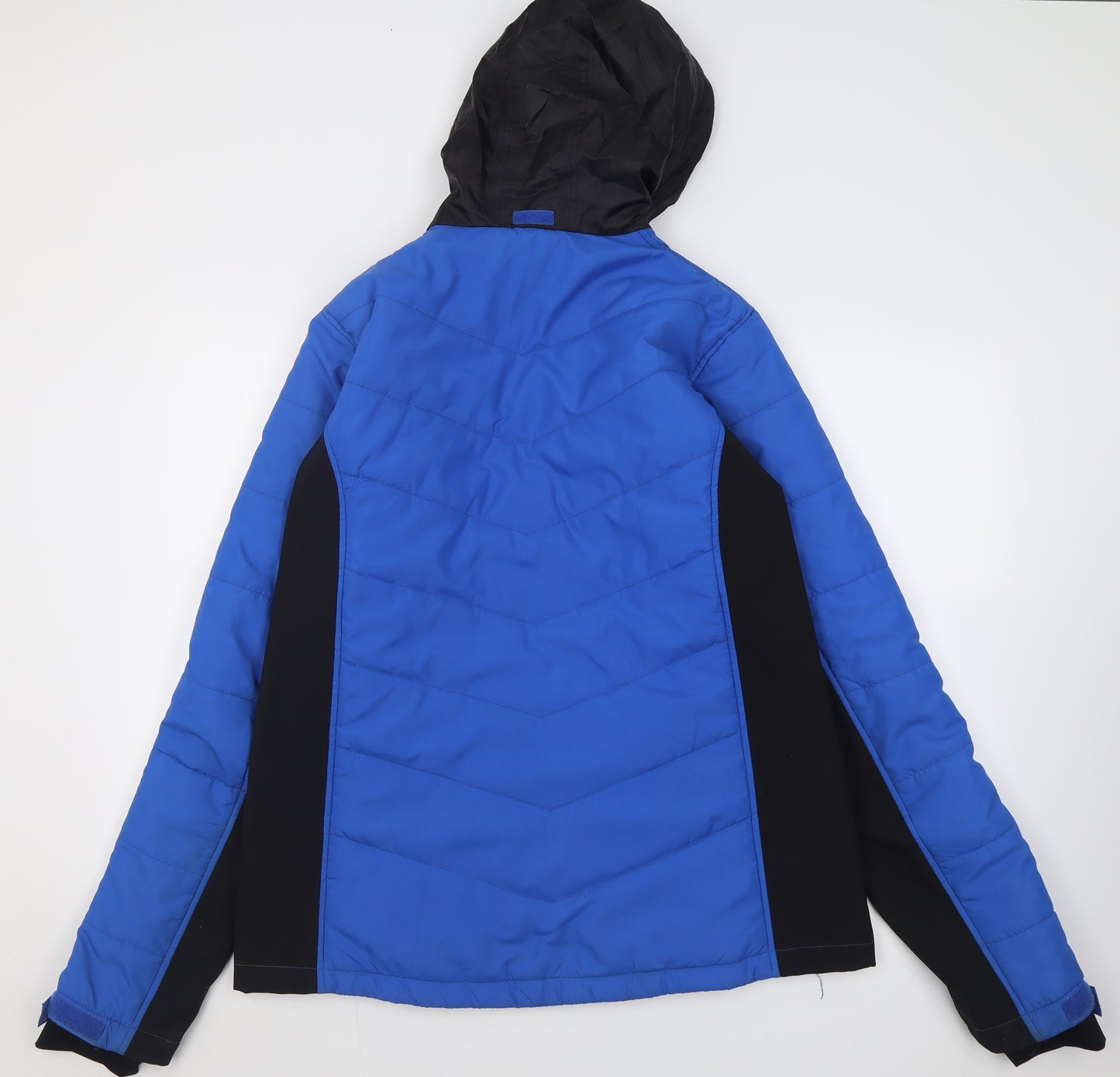 Crane Mens Blue   Overcoat Coat Size L  Zip