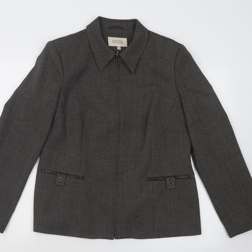 NEXT Womens Brown   Jacket Blazer Size 16  Zip
