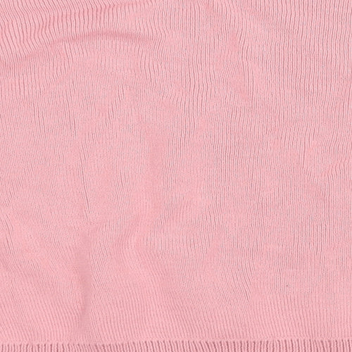 PRETTYLITTLETHING Womens Pink Boat Neck  Acrylic Pullover Jumper Size S
