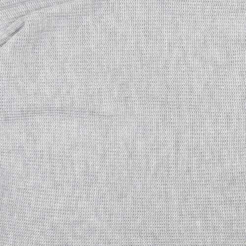 Shein  Womens Grey Boat Neck  Acrylic Pullover Jumper Size M