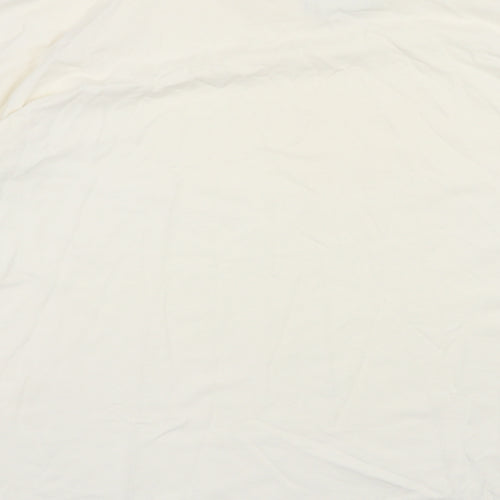 Para Womens Ivory  Cotton Basic T-Shirt Size M Roll Neck