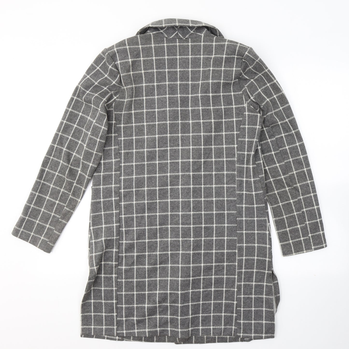 Atmosphere Womens Grey Plaid  Jacket Blazer Size 10