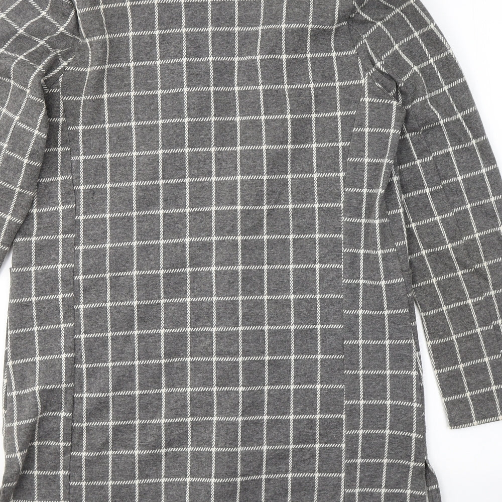 Atmosphere Womens Grey Plaid  Jacket Blazer Size 10