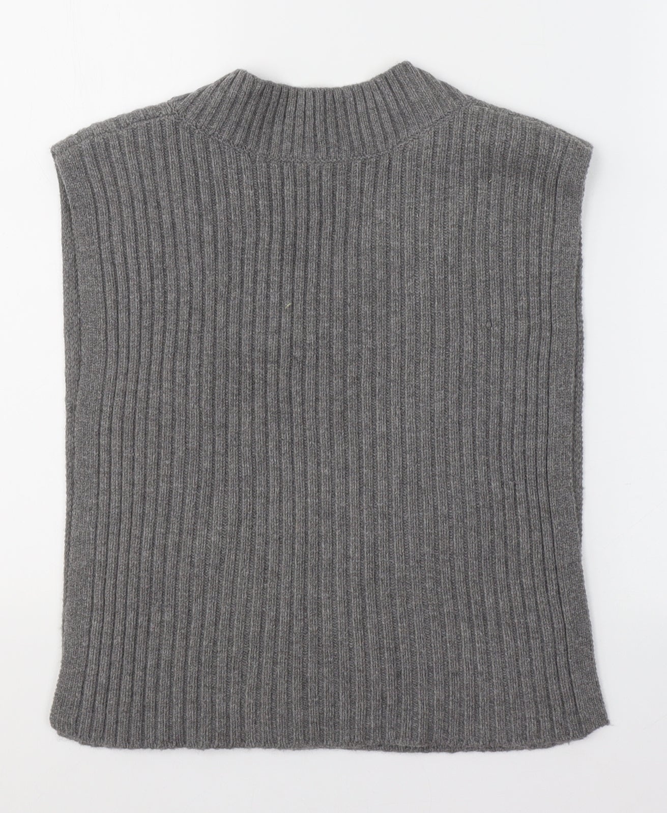 Primark Womens Grey V-Neck  Polyester Cape Jumper One Size