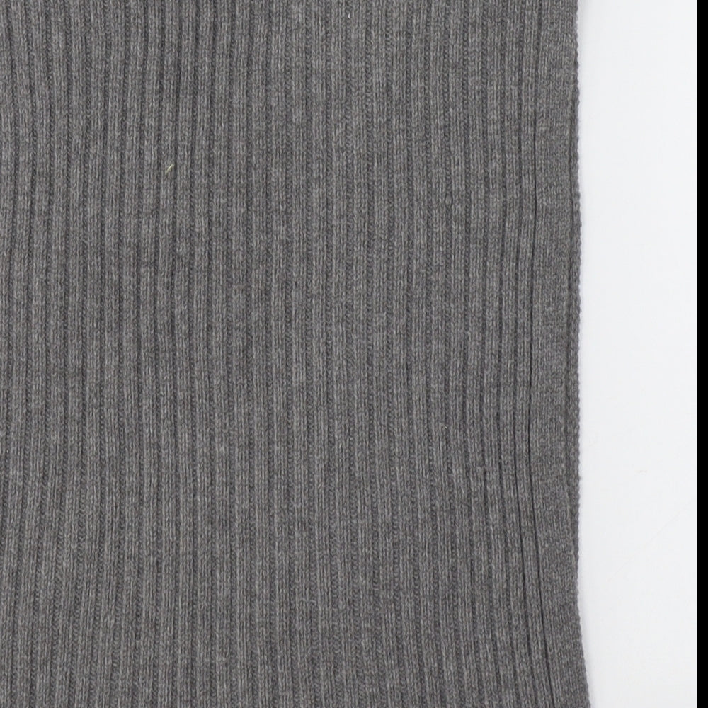 Primark Womens Grey V-Neck  Polyester Cape Jumper One Size