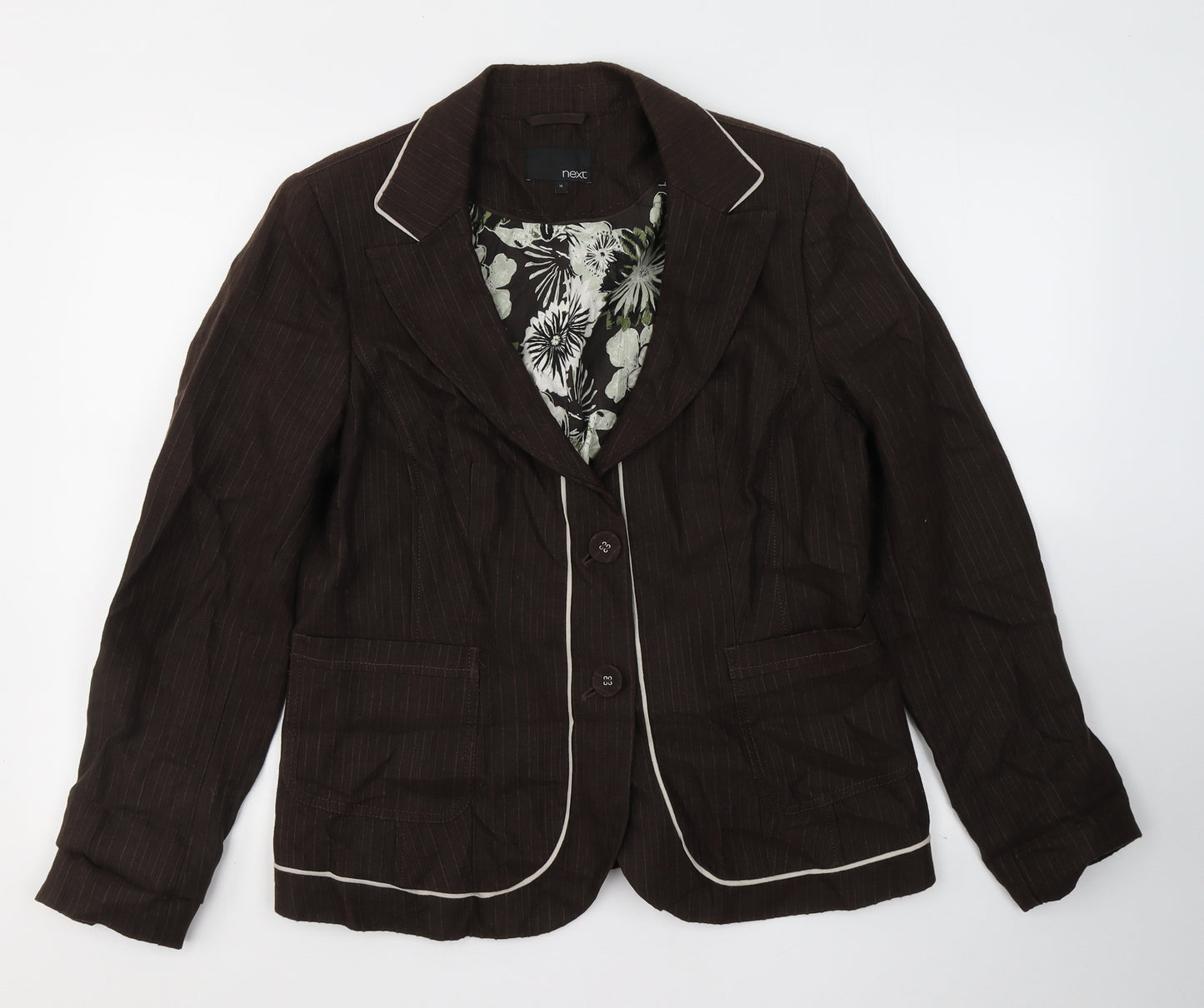 NEXT Womens Brown   Jacket Blazer Size 16  Button