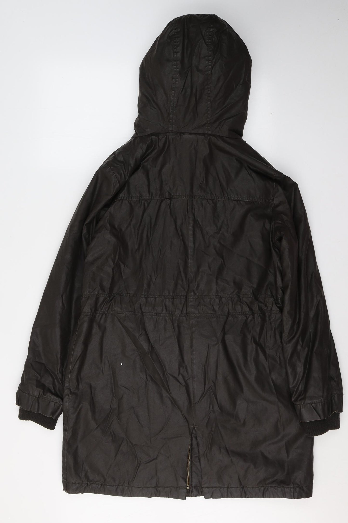 Marks and Spencer Womens Brown   Parka Jacket Size 14  Zip