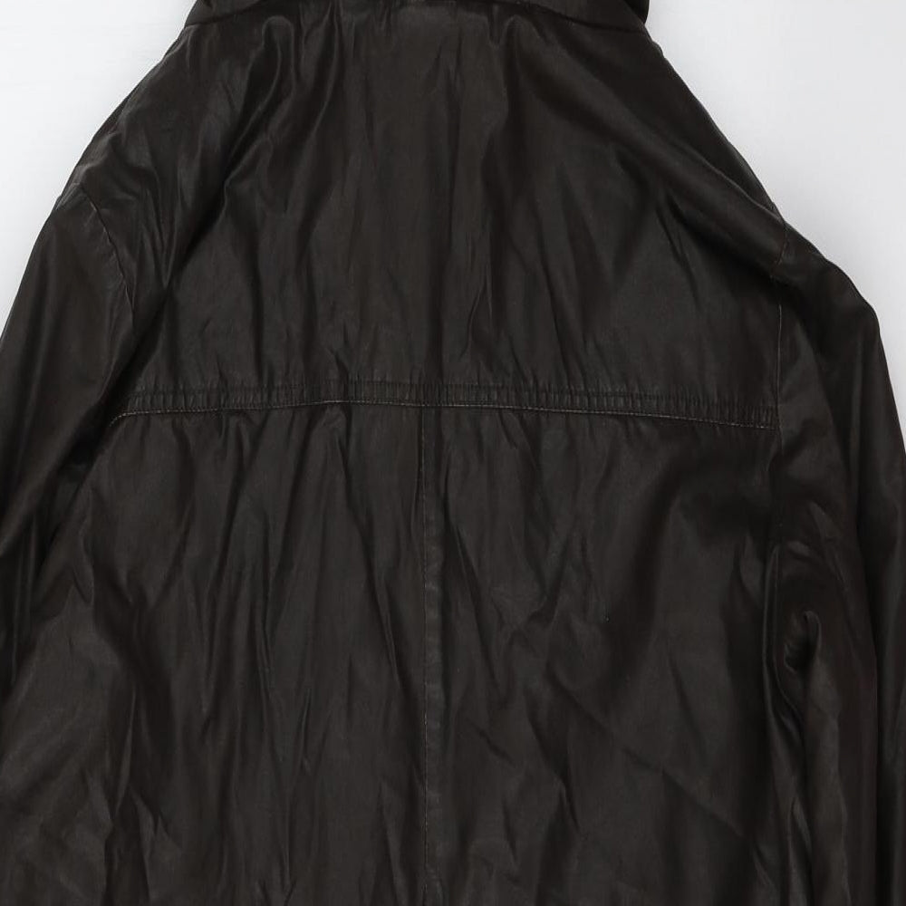 Marks and Spencer Womens Brown   Parka Jacket Size 14  Zip