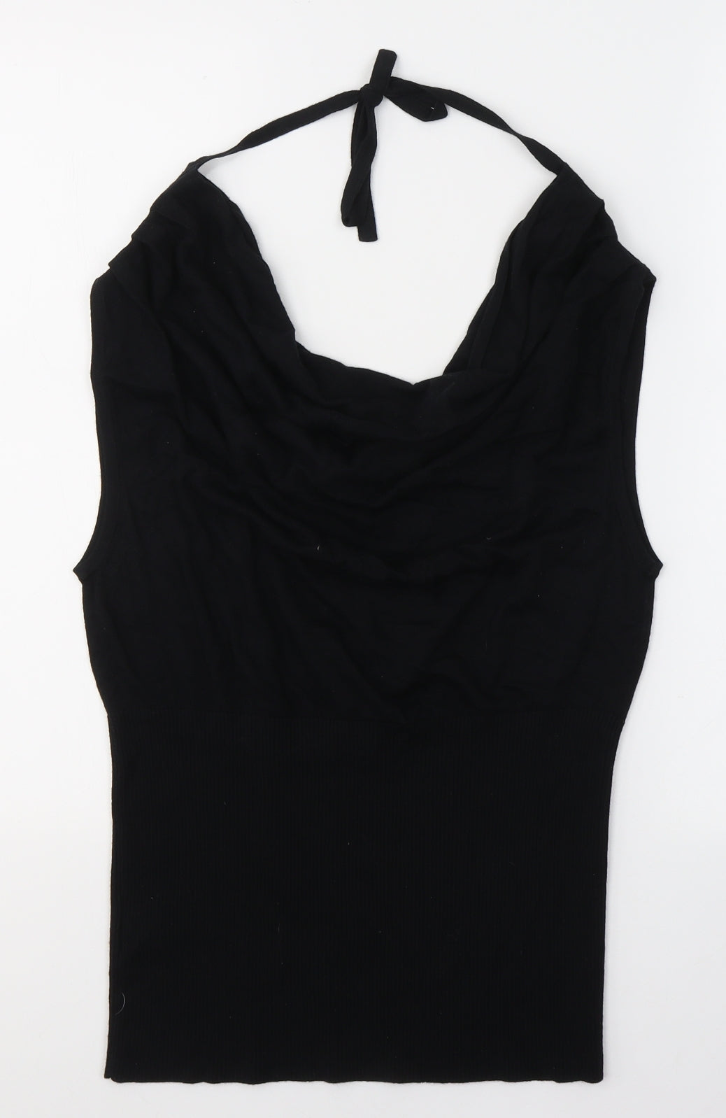 Coast Womens Black  Viscose Jersey Blouse Size 12 Halter
