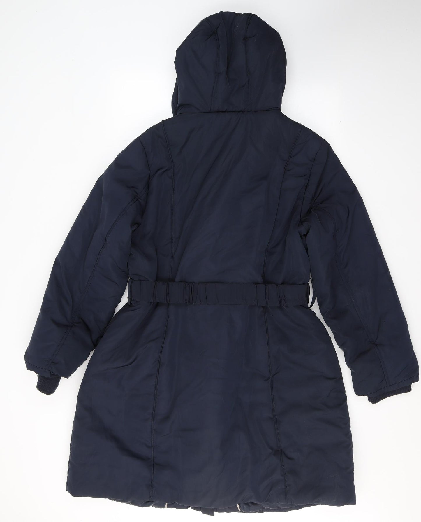 John Rocha Womens Blue   Puffer Jacket Coat Size 18  Zip