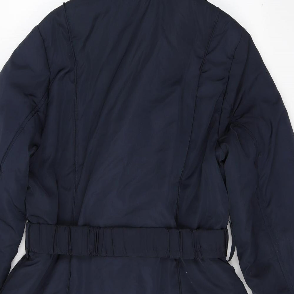 John Rocha Womens Blue   Puffer Jacket Coat Size 18  Zip