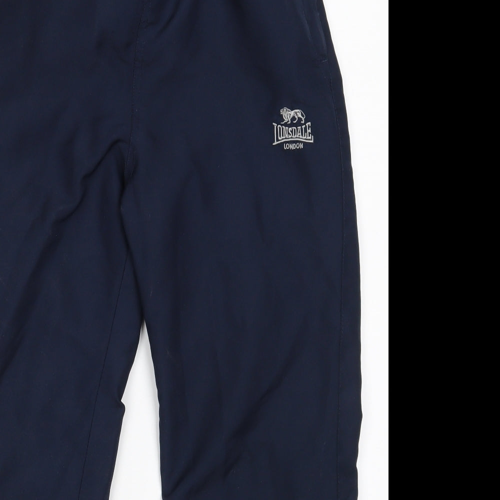 Lonsdale Boys Blue  100% Polyester Jogger Trousers Size 9-10 Years  Regular