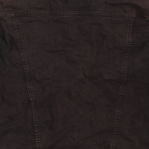 Boohoo Womens Brown   Jacket Coat Size 10  Button