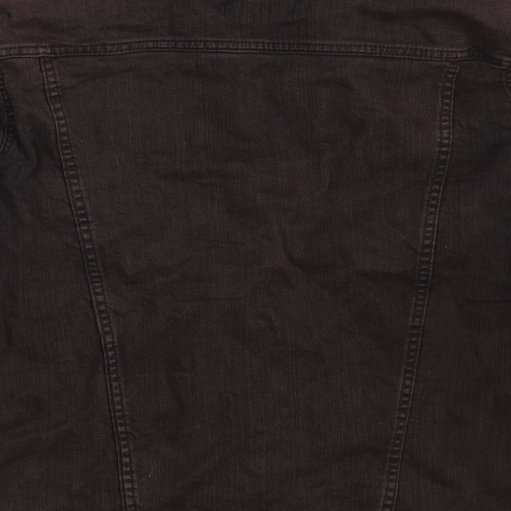 Boohoo Womens Brown   Jacket Coat Size 10  Button