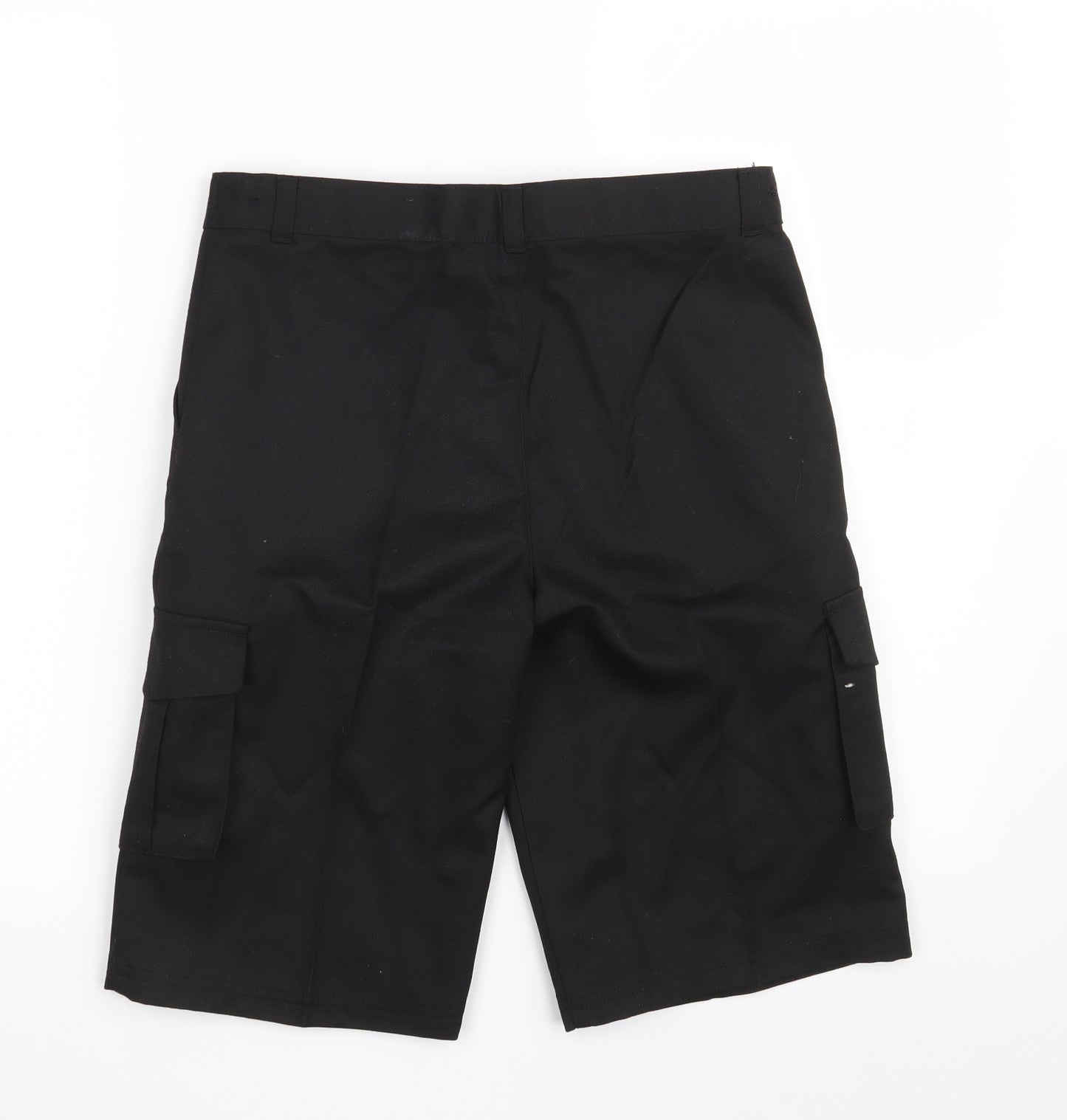 George Boys Black  Polyester Cargo Shorts Size 12-13 Years  Regular Zip