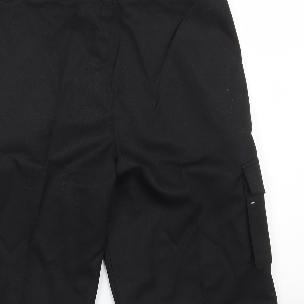 George Boys Black  Polyester Cargo Shorts Size 12-13 Years  Regular Zip