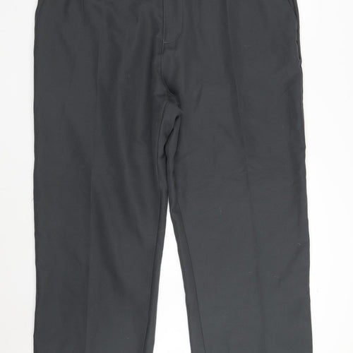 Slazenger Mens Grey  Polyester Trousers  Size 42 in L31 in Regular Zip