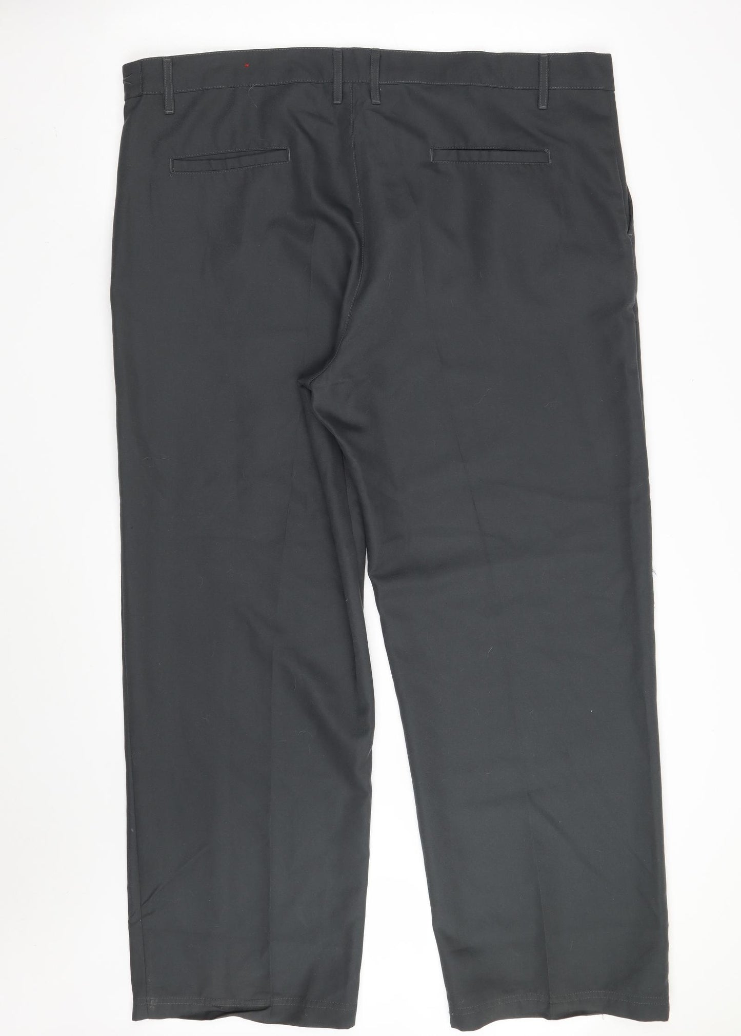 Slazenger Mens Grey  Polyester Trousers  Size 42 in L31 in Regular Zip